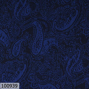 Royal Blue Paisley Print Suit