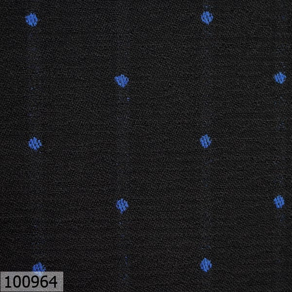 Black with Blue Dots Print Vest