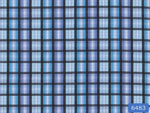 Blue and Black Plaid Check Shirt
