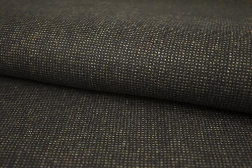 Shadow Grey With Golden Basketweave Micro Pin Check Suit