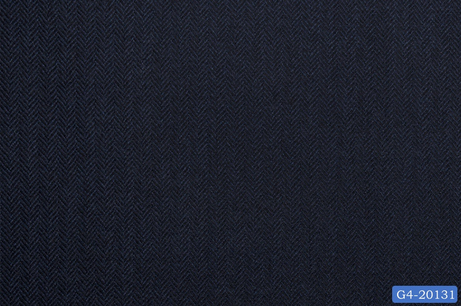 Dark Blue Herringbone Suit