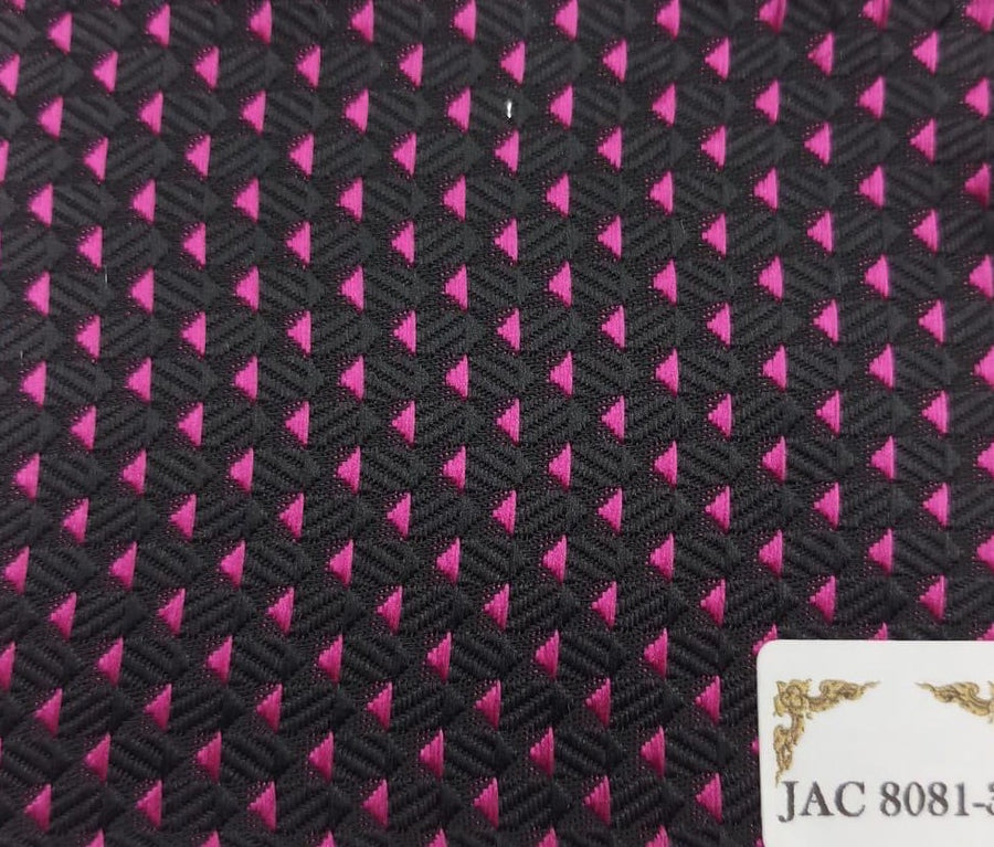 Black and Pink Diamond Print Tuxedo Jacket