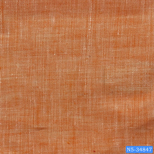 Coral Orange Plain Linen Shirt