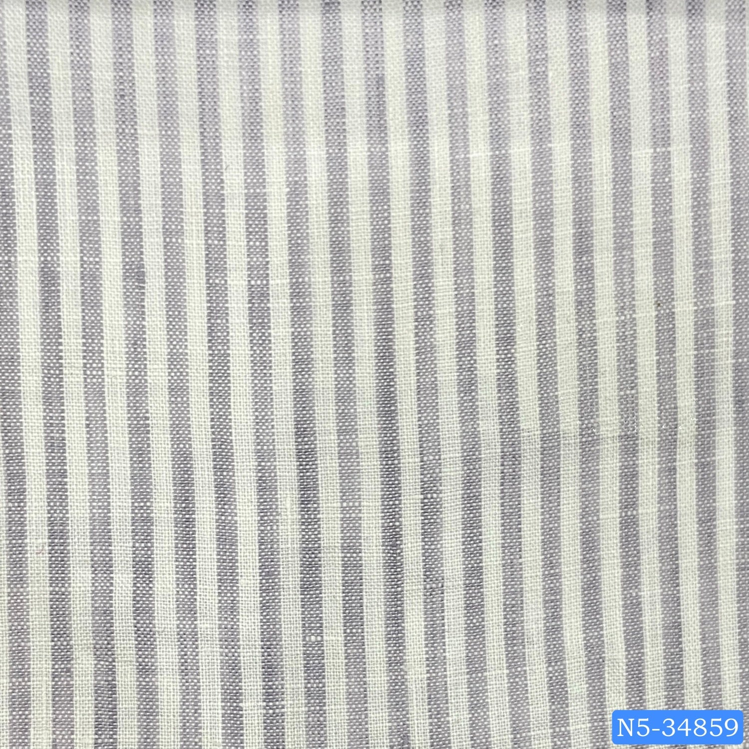Grey White Stripe Linen Shirt