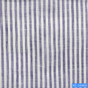 Purple White Stripe Linen Shirt