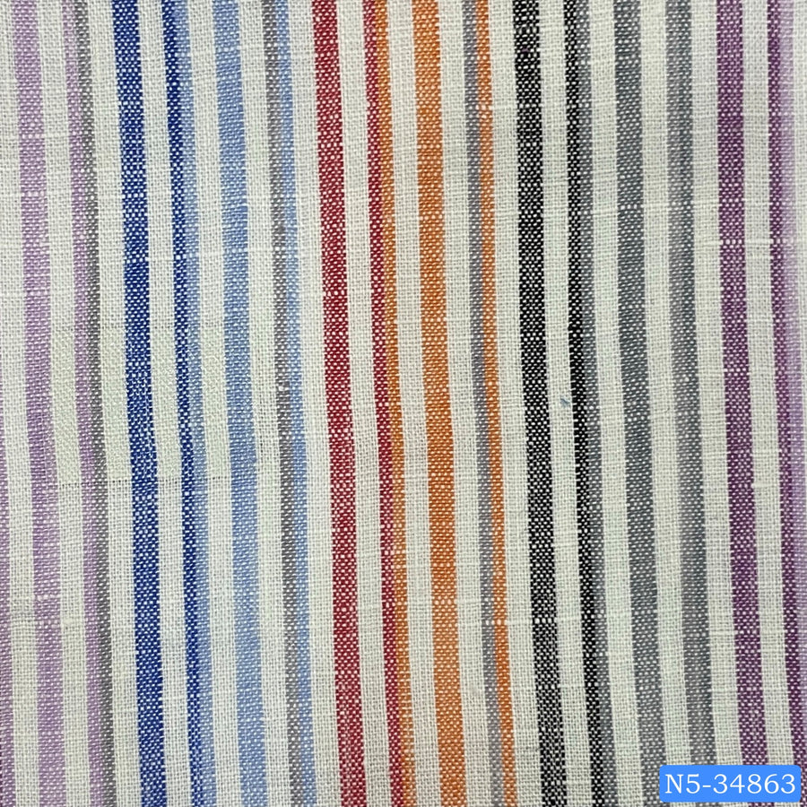 Multi Color Striped Linen Shirt