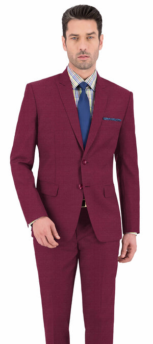 Mulberry Purple Texture Plain Suit