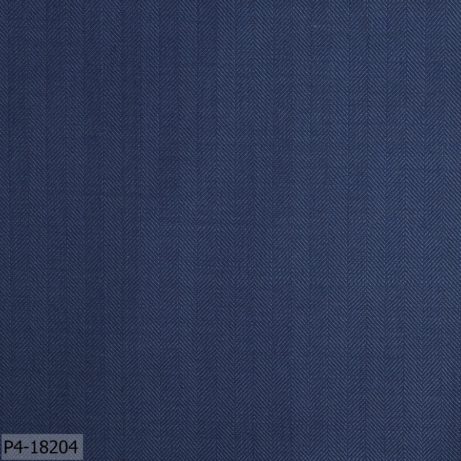 Air Force Blue And Space Blue Herringbone Flannel Suit