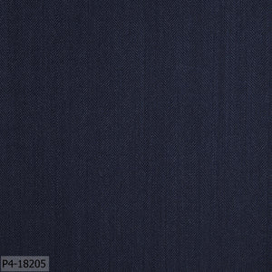 Dark Blue Herringbone Flannel Suit