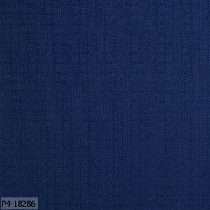 Prussian Blue Print Check Flannel Vest
