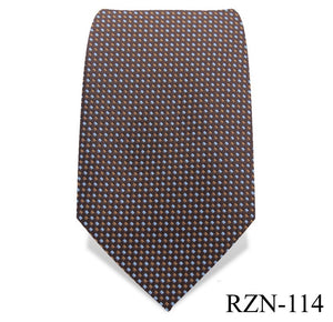 Ash, Blue and Red Pinpoint Tie