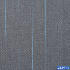 Lava Grey with Blue Stripe Suit