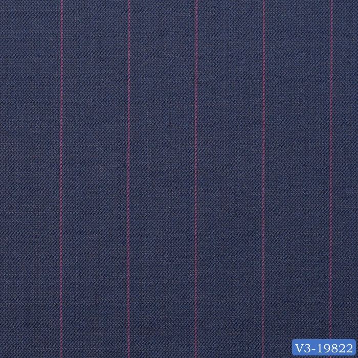Dark Mauve Blue with Pink Stripe Jacket