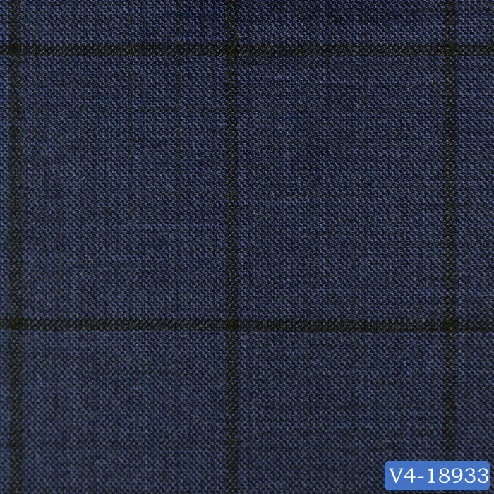 Yale Blue with Dark Windowpane Vest