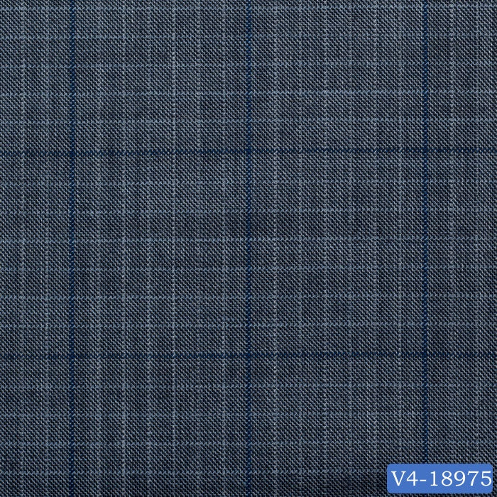 Air Force Blue Windowpane Vest