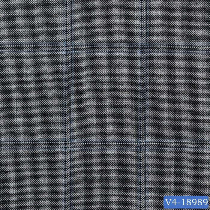 Steel Grey Windowpane Pant