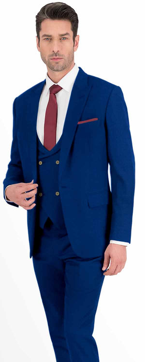 Sapphire Blue Plain Suit