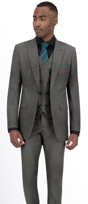 Lava Grey Texture Plain Jacket