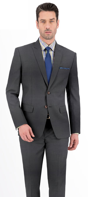 Steel Grey Texture Plain Suit