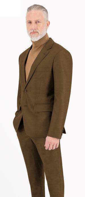 Walnut Brown Plain Suit