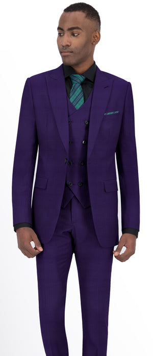 Purple Plain Suit