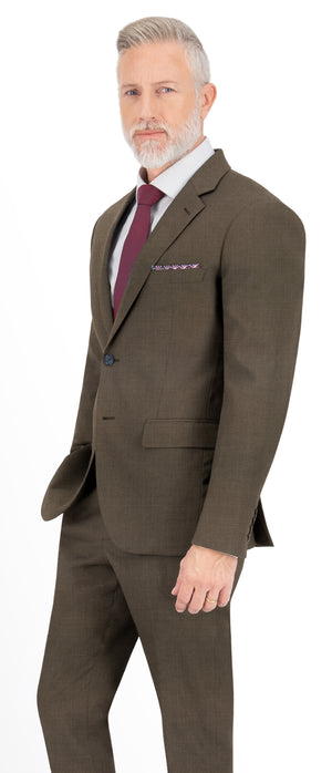 Mocha Brown Texture Plain Suit