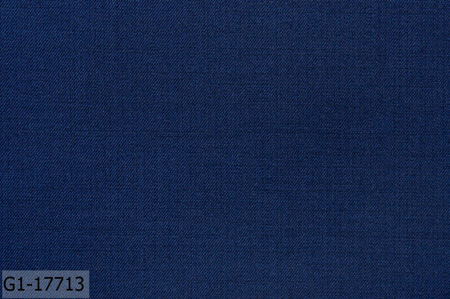 Prussian Blue Texture Plain Pant