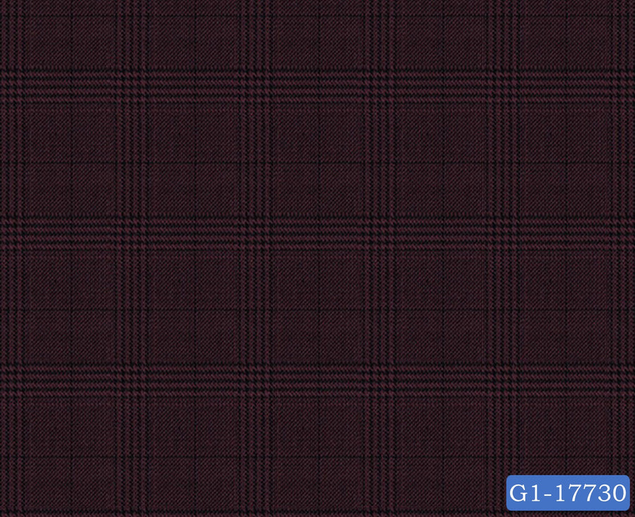 Raisin Purple Plaid Check Suit