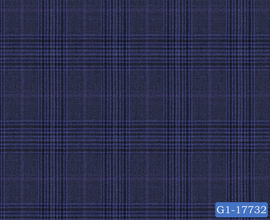 Yale Blue Plaid Check Pant