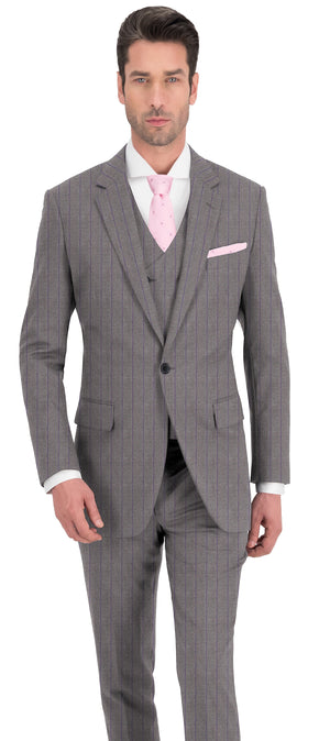 Mink Grey With Purple Stripe Jacket