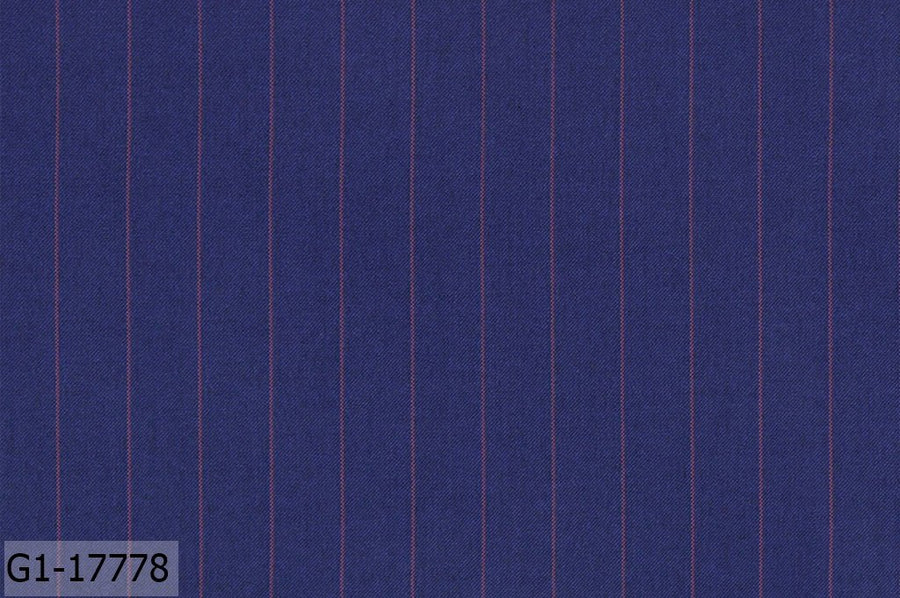 Indigo Blue With Light Stripe Suit