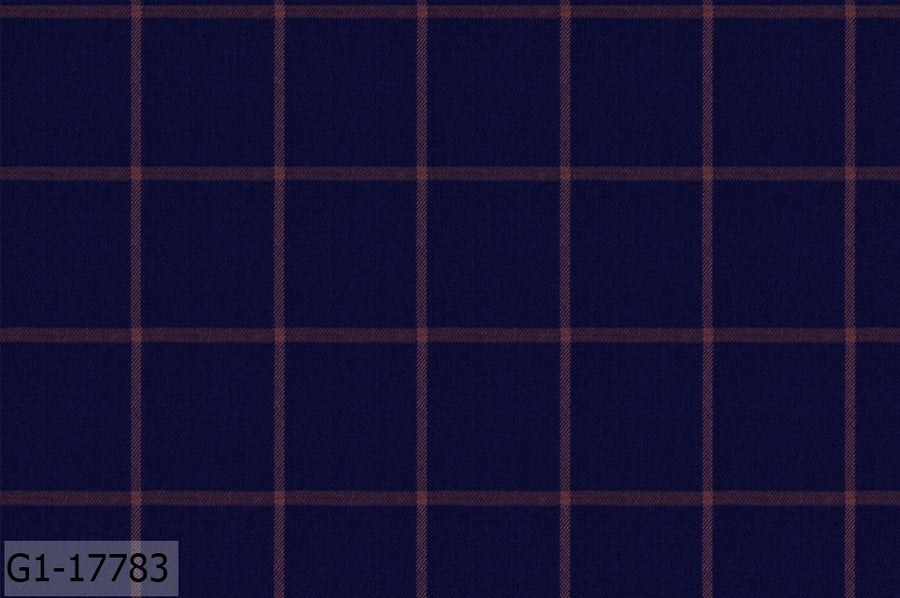 Royal Blue With Broad Check Pant