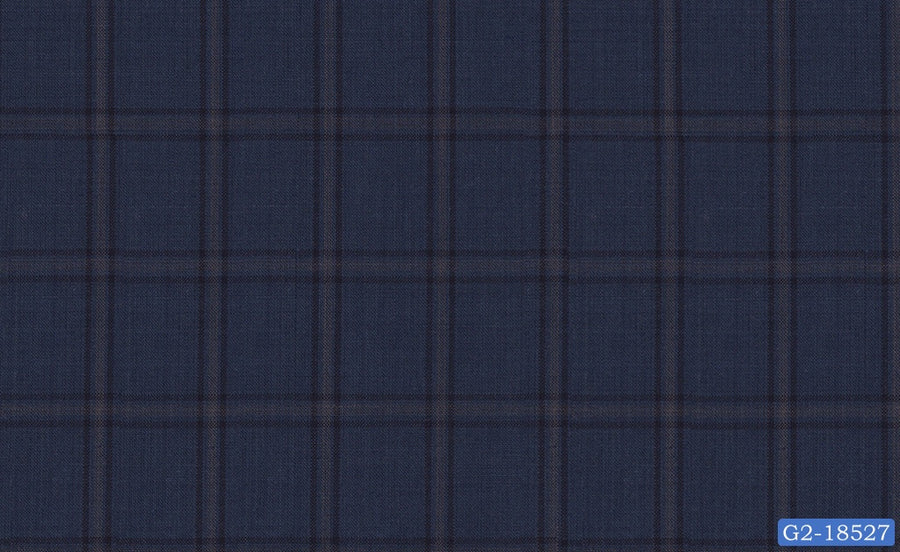 Yale Blue Check Suit