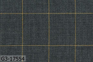 Iron Grey With Yellow Windowpane Pant