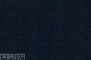 Prussian Blue With Black Stripe Suit