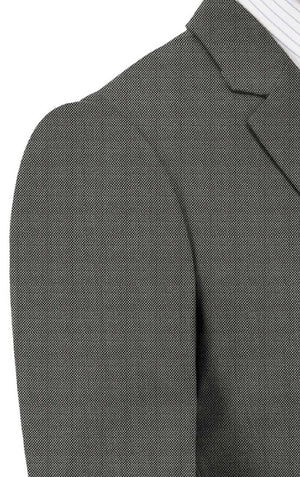 Black With White Pin Head Plain Suit