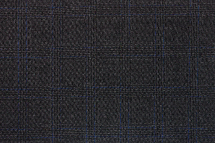 Iron Grey With Blue And Prince of Wales Check Suit