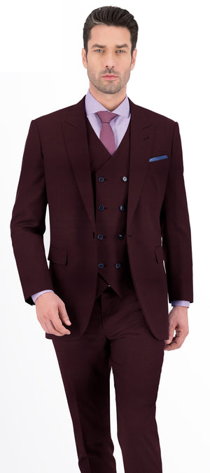 Burgundy Red Plain Jacket