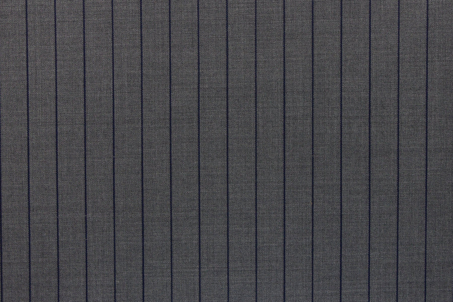 Steel Grey With Dark Blue Stripe Jacket