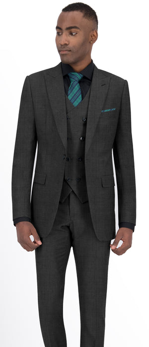 Shadow Grey Texture Plain Suit