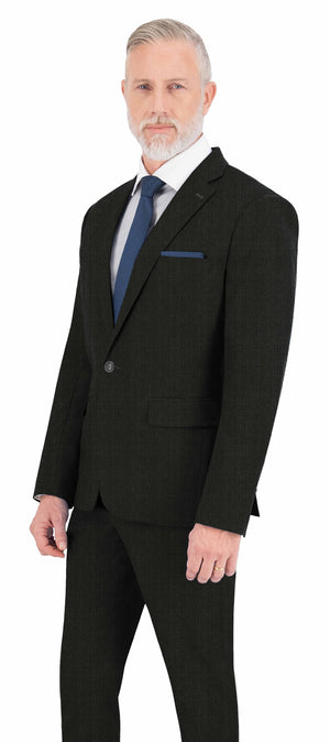 Charcoal Grey Texture Plain Suit