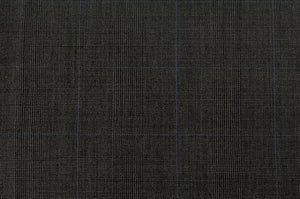 Iron Grey With Blue Prince of Wales Check Suit