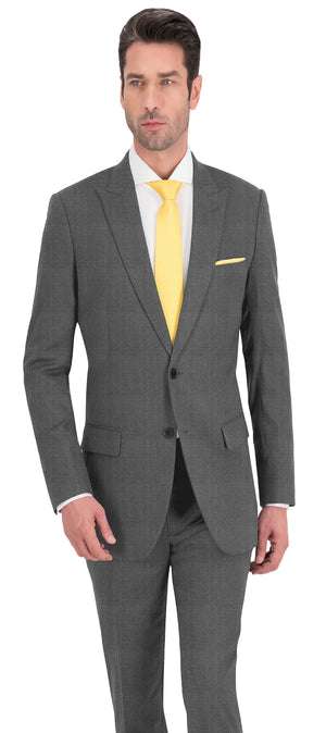 Fossil Grey Thin Stripe Suit