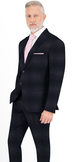 Navy Blue Thin Stripe Suit