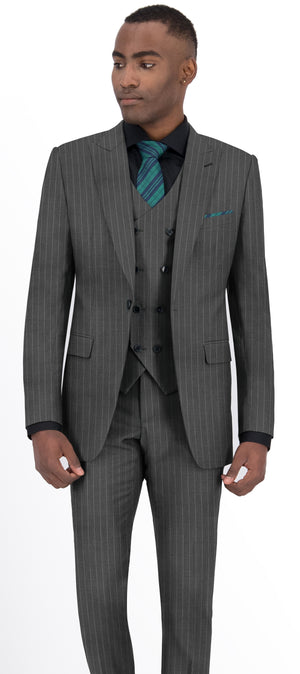 Iron Grey With Stripe Suit