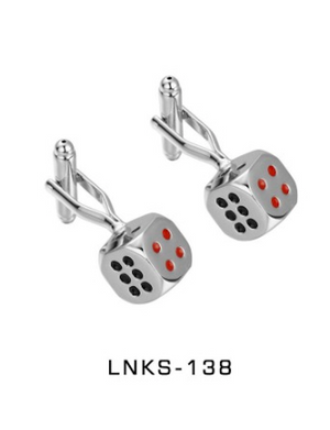 Black Eyed Dice Cufflinks