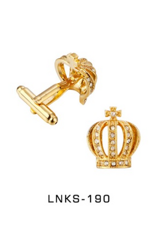 Gold Crown Cufflinks