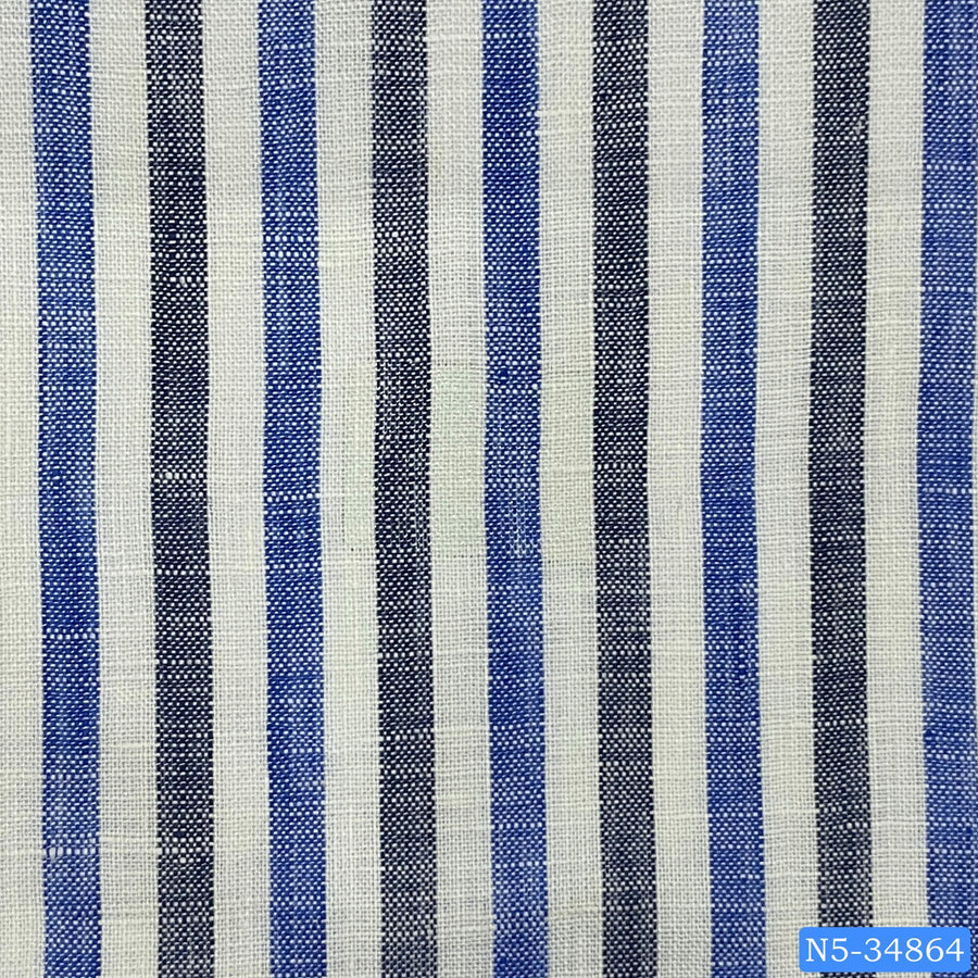 Blue Striped Linen Shirt