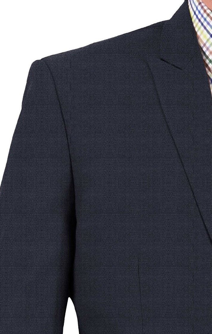 Lava Grey Micro Check Plain Suit