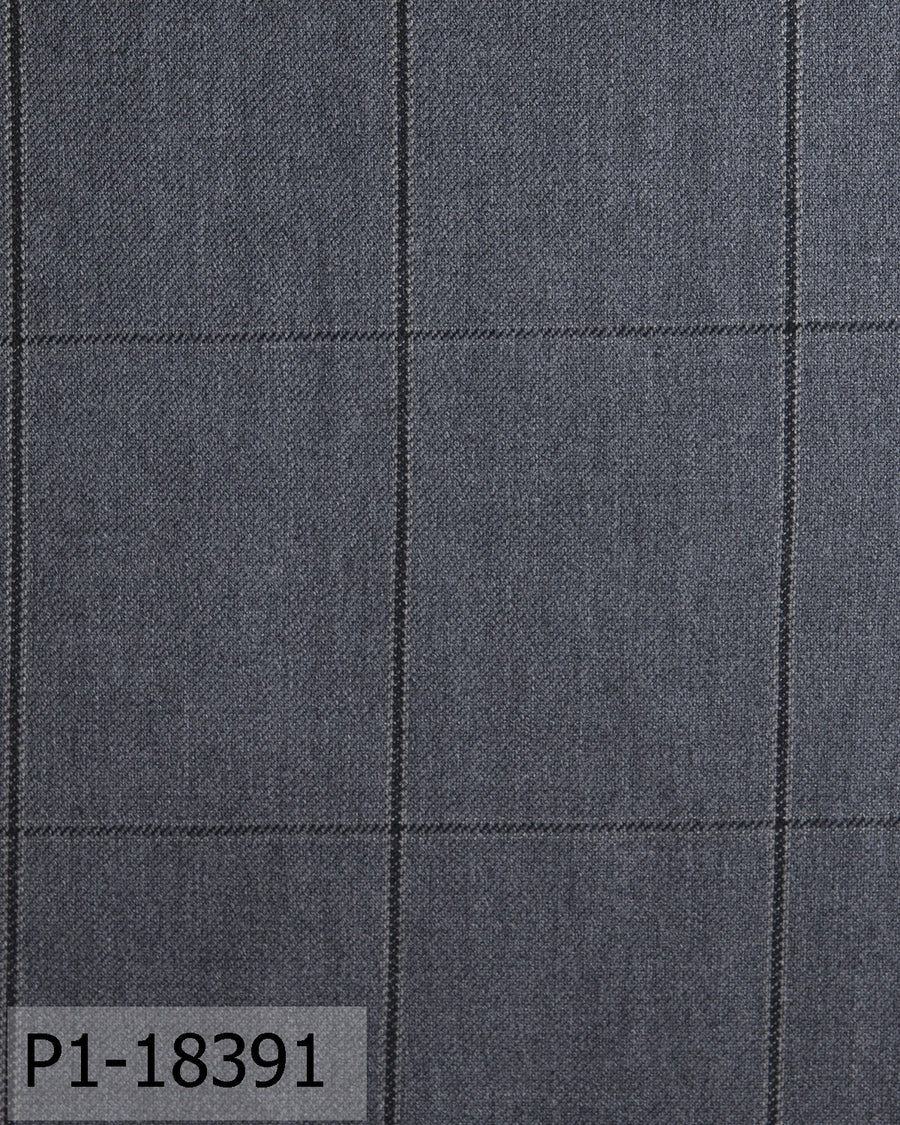 Lava Grey With Dark Windowpane Jacket